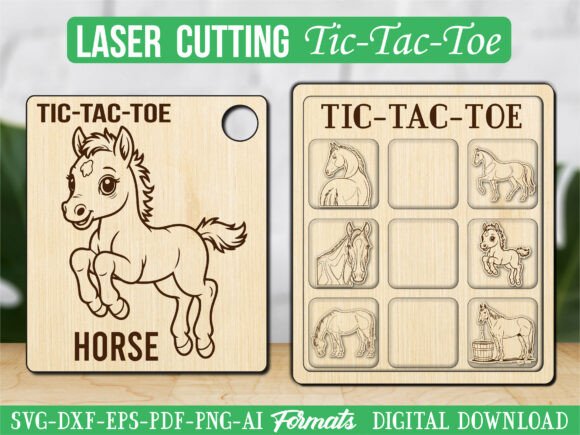 Baby Horse Tic Tac Toe Puzzle Game