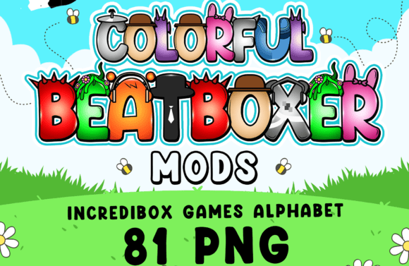 Colorful Beatboxer Game Alphabet, 81 PNG: A Creative Resource for Gamers and Designers