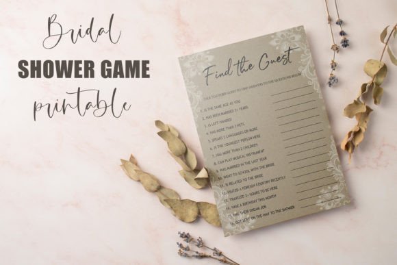 Find the Guest Bridal Shower Game