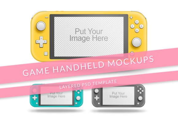 Game Console Nintendo Switch Lite Mockup: Strategic Design Tool for Gaming Product Development