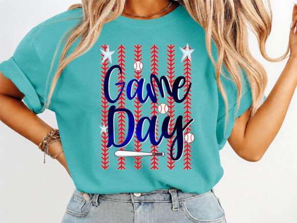 Game Day Baseball Preppy T-Shirt Design: Style Meets Sport
