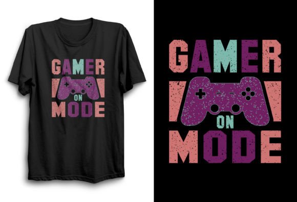 Game Mode on PNG Gaming T-shirt Design