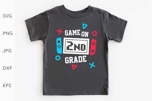 Game on 2nd Grade SVG PNG: Craft Designs Made Simple