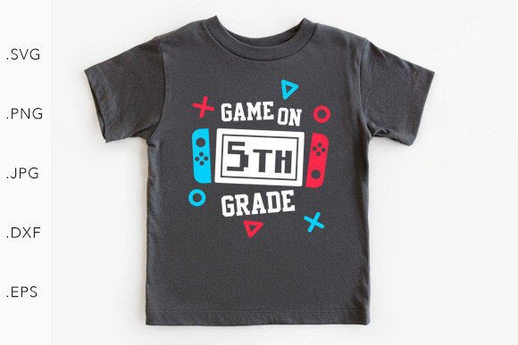 Game on 5th Grade SVG PNG: A Practical Design Resource for Cutting Machines