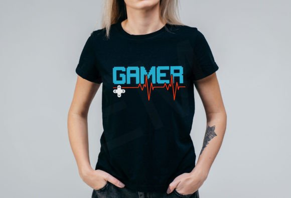 Gamer Heartbeat Video Games SVG Design