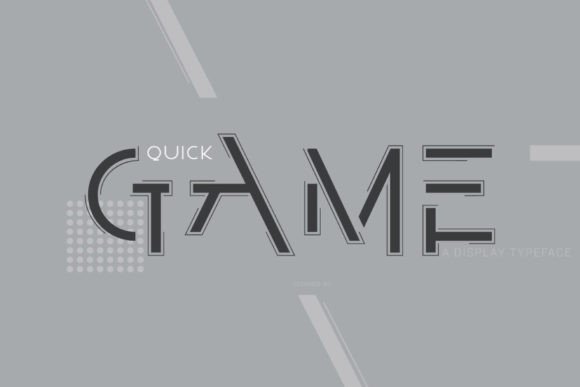 Quick Game: A Futuristic Font for Modern Design Projects