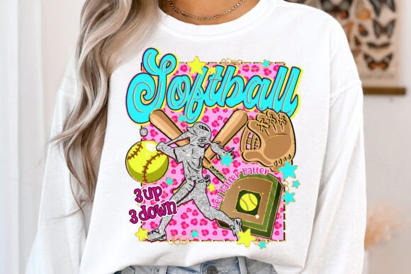 Retro Softball PNG: Game Day Spirit Made Easy