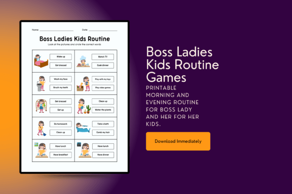 Smart Kid's Routine Game Printable: A Tool for Cultivating Structure and Responsibility