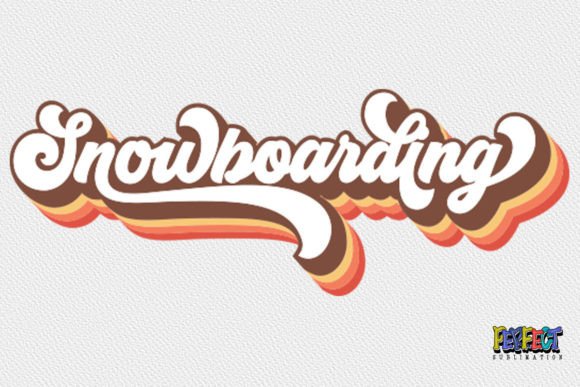 Snowboarding Retro Groovy Winter Game: A Creative Design Resource for Enthusiasts and Crafters