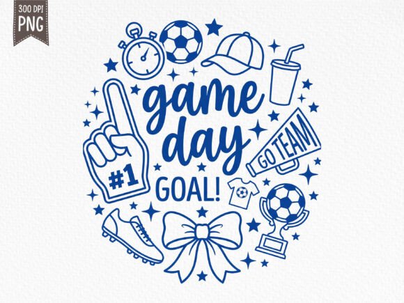 Soccer Doodles PNG Game Day Design: Creative Solutions for Fans, Teams, and Merchandise