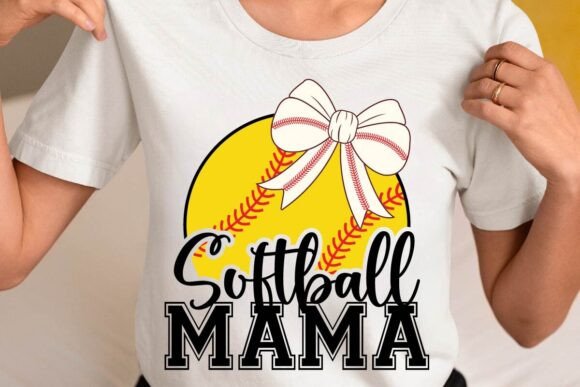 Softball Mama Coquette Game Day SVG PNG