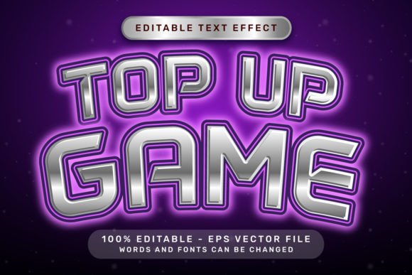Top Up Game Effect & Editable Text Made Easy