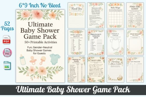 Ultimate Baby Shower Game Pack: Practical Entertainment for Every Occasion
