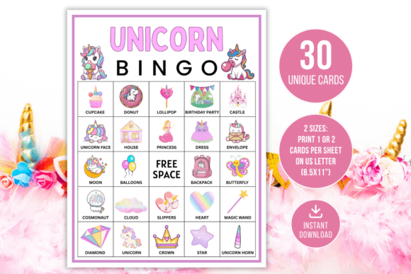 Unicorn Bingo: A Magical Solution for Kids' Party Fun