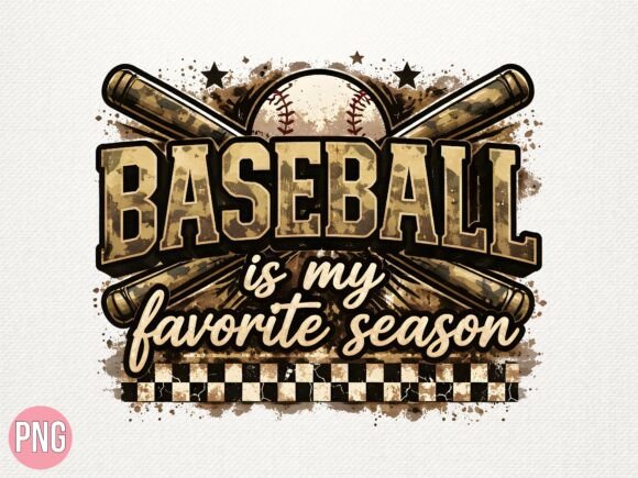 Vintage Baseball Game Season Retro PNG for Creative Projects